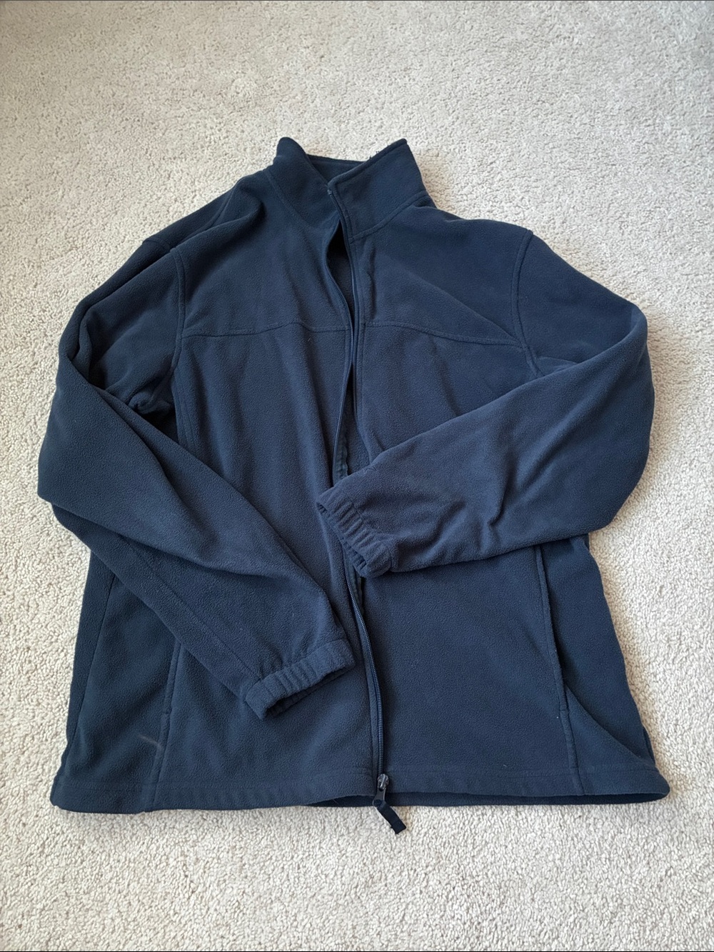 Men's Navy Full-Zip Fleece Jacket size M